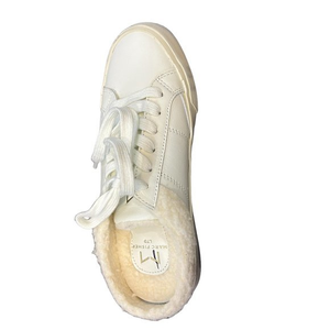 Marc Fisher LTD Miranda Slip-On‎ Sneaker in Vintage White Leather (6) Left Shoe